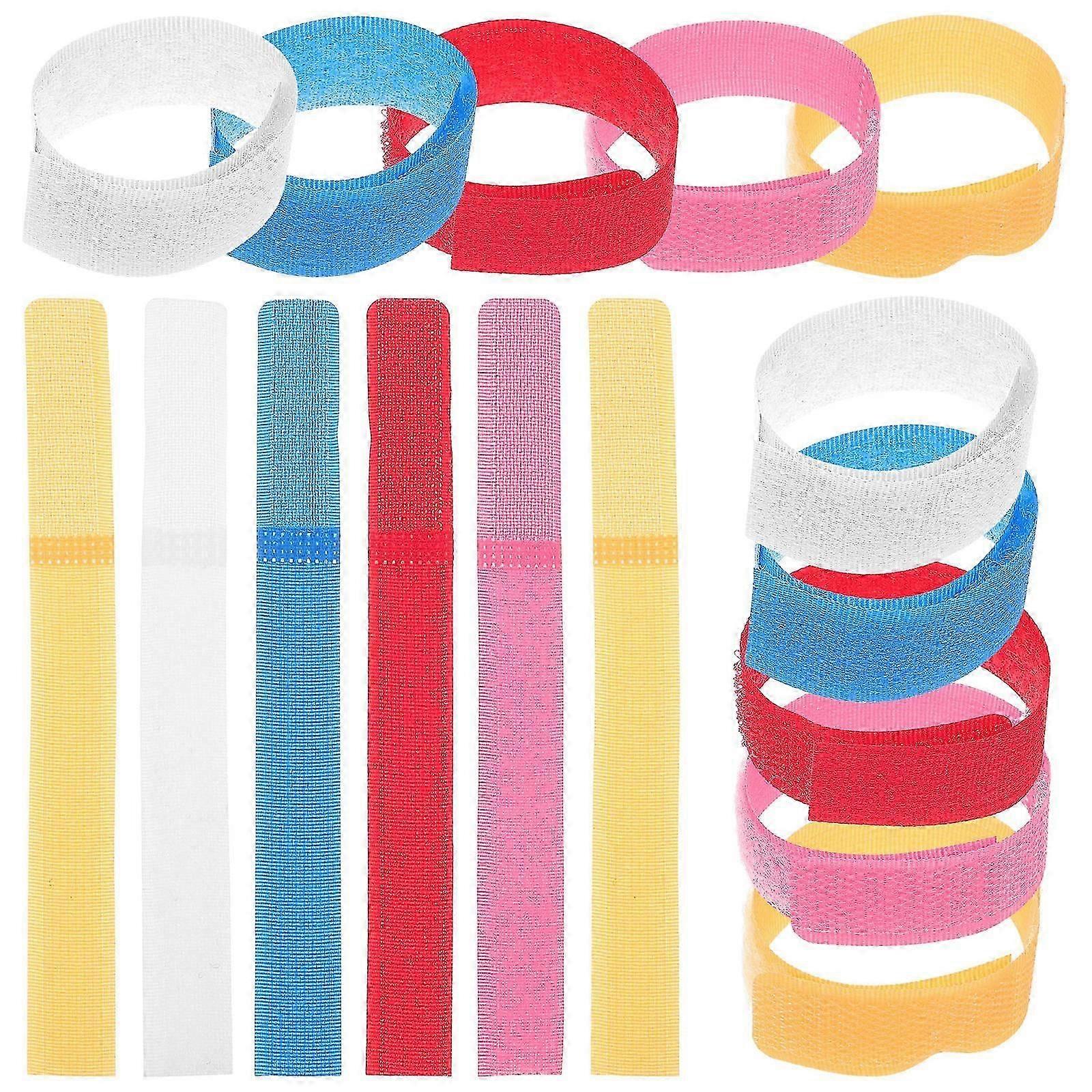 Polyester Cable Ties Cable Hook and Loop Strap for Home 50Pcs Set