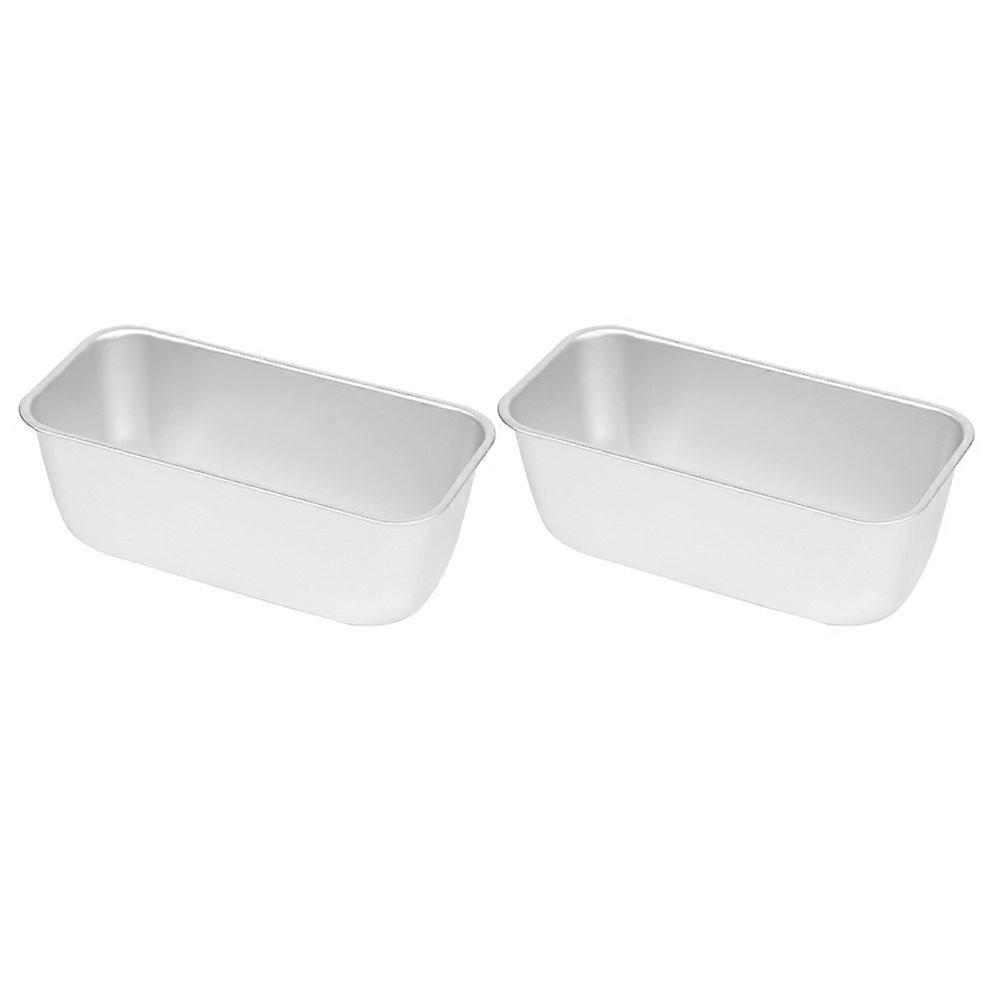 2pcs Tray Baking Mold Rectangular Toast Mould Cake Bread Loaf Baking Pans