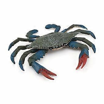 Realistic Simulation Crab Marine Life Model, Textured Red Claws Toy for Kids Ocean Themed Play