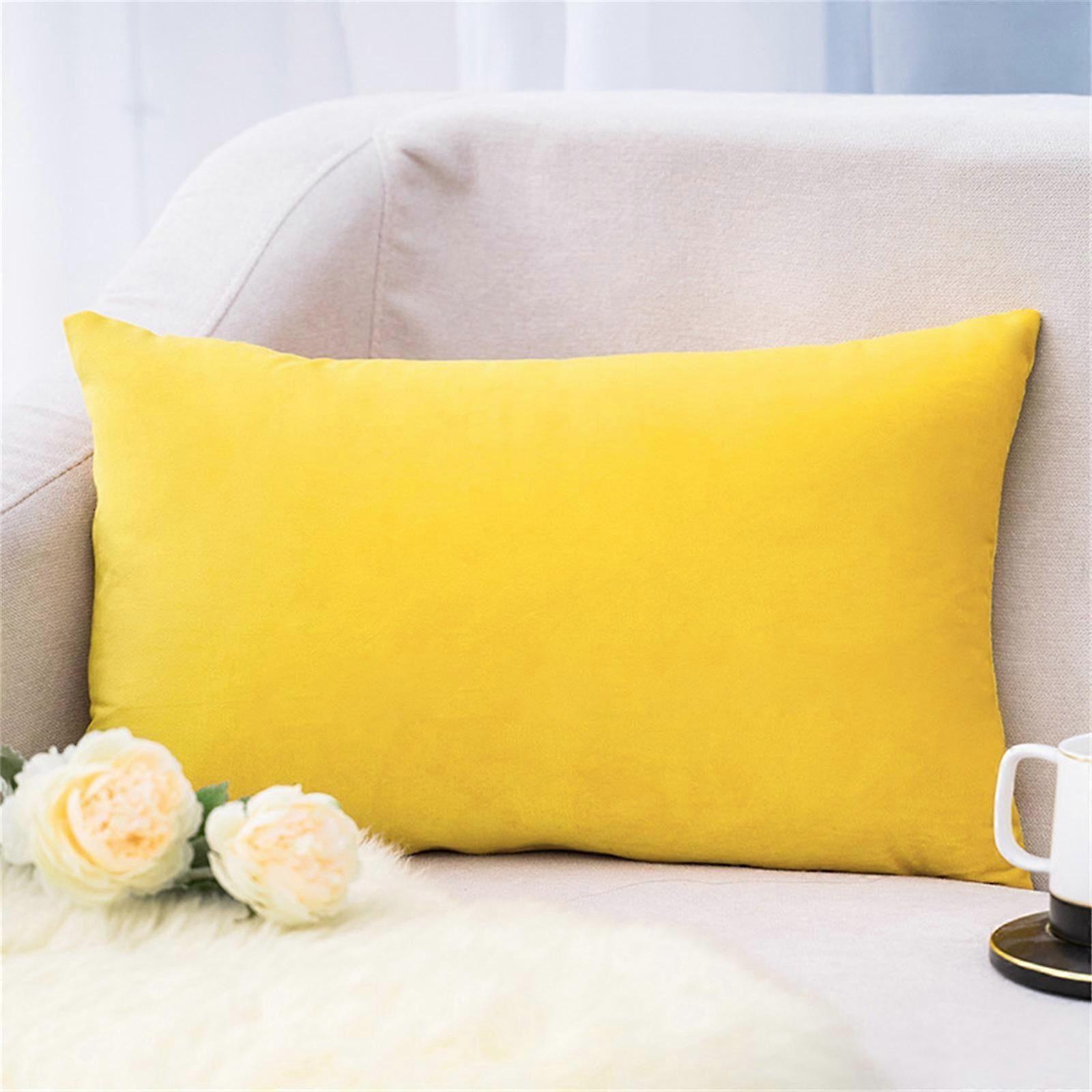 super soft rectangular pillowcase solid color lumbar pillow pillowcase c
