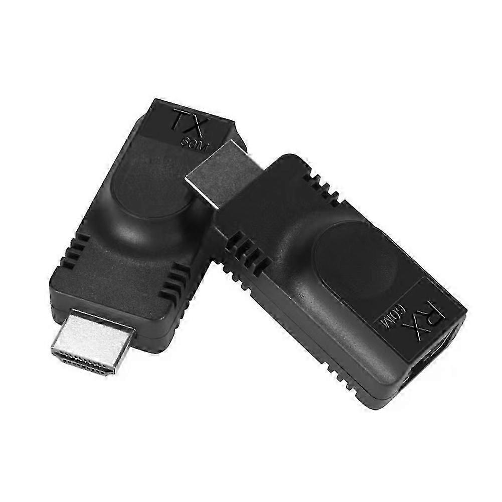 60M -Compatible Single Network Cable Extender -Compatible to RJ45 Network Cable Transmitter for PC H