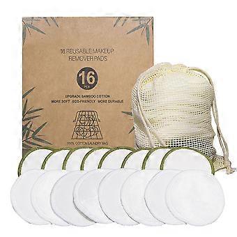 Makeup Remover Pads Eco Friendly Facial Cleaning Pads for Face Washing 16Pcs