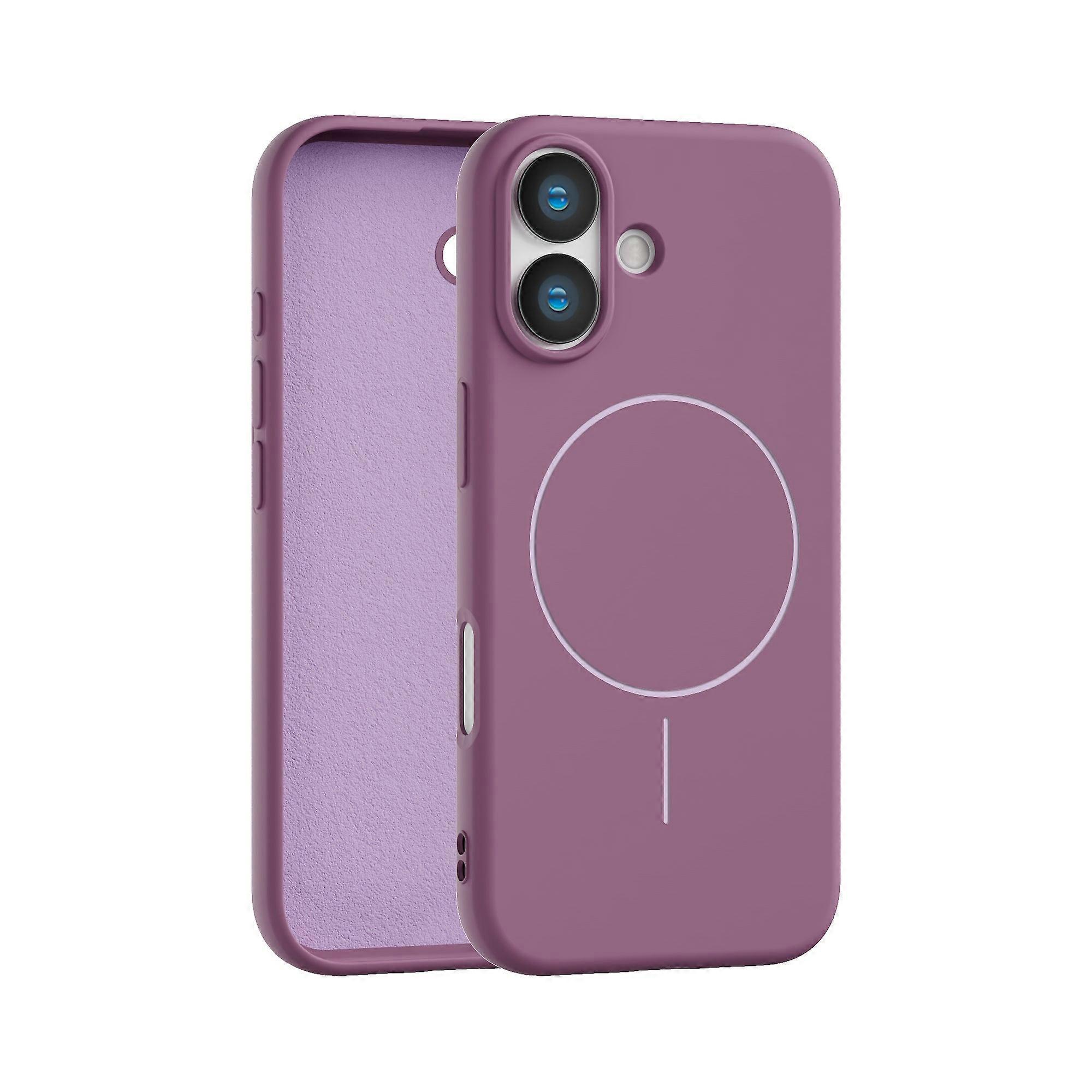 Magnetic Case for iPhone 17 - For MagSafe - Shockproof Purple