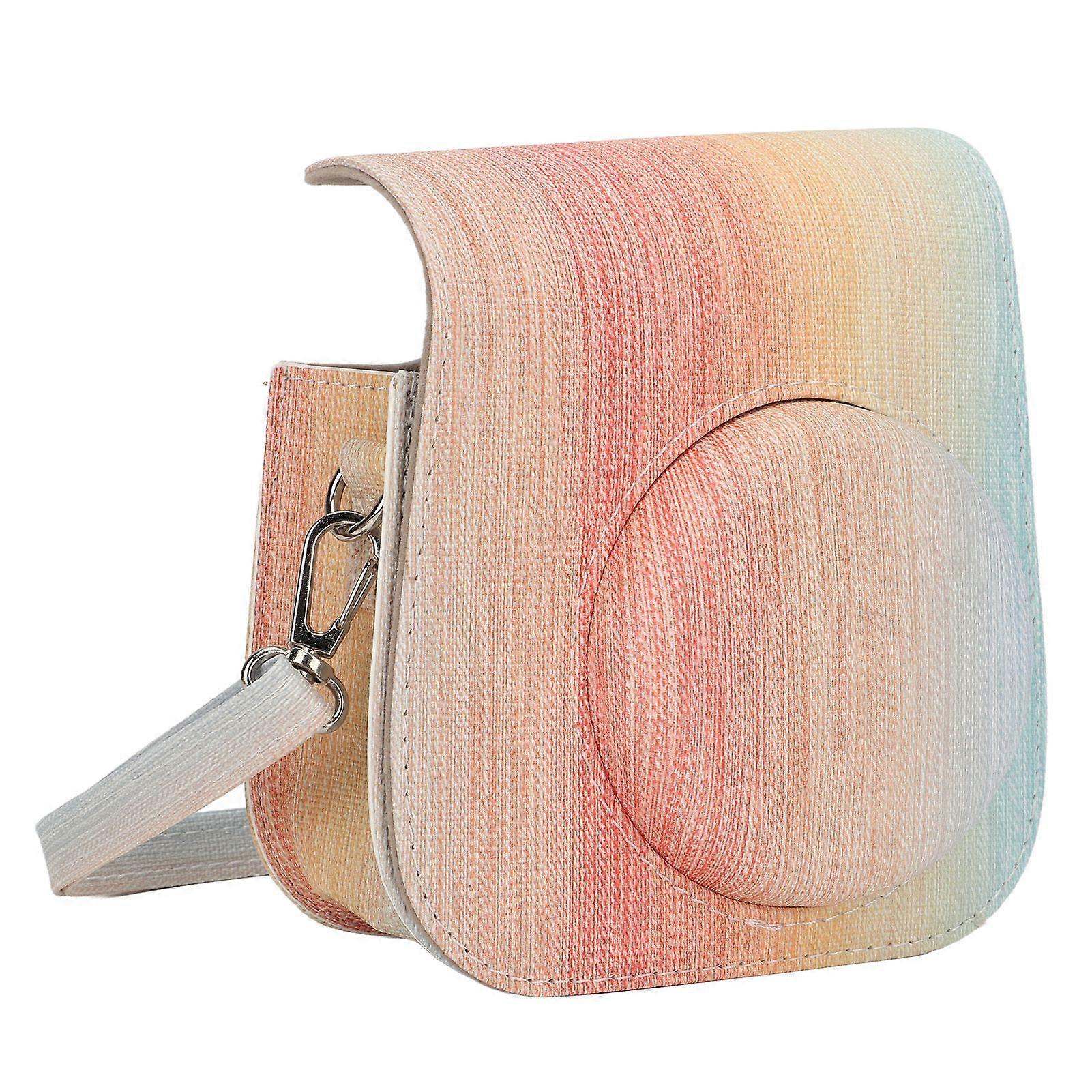 Instant Camera Case Portable Protective Camera Bag with Adjustable Shoulder Strap Compatible With Mini 11 Rainbow