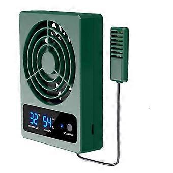 Ventilador de ventilação de répteis com sensor de umidade e alarme de alta temperatura, desumidificador de ventilador para recinto de répteis e terrário