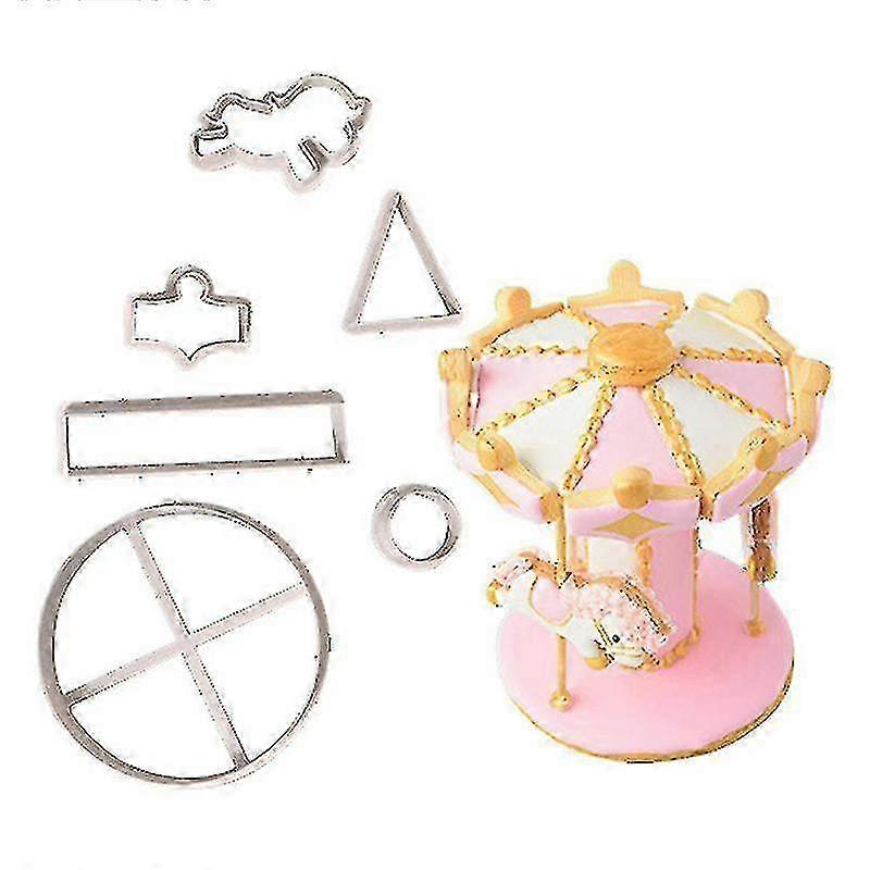Carousel Cookie Cutter Fondant Cake Decorating Tools Biscuits Cutter Mold