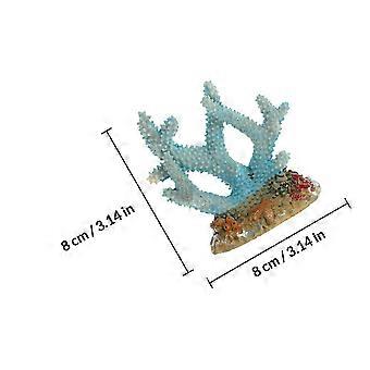 Coral Ornament Aquarium Coral Sculpture for Decor 2Pcs Resin Fish Tank Decoration