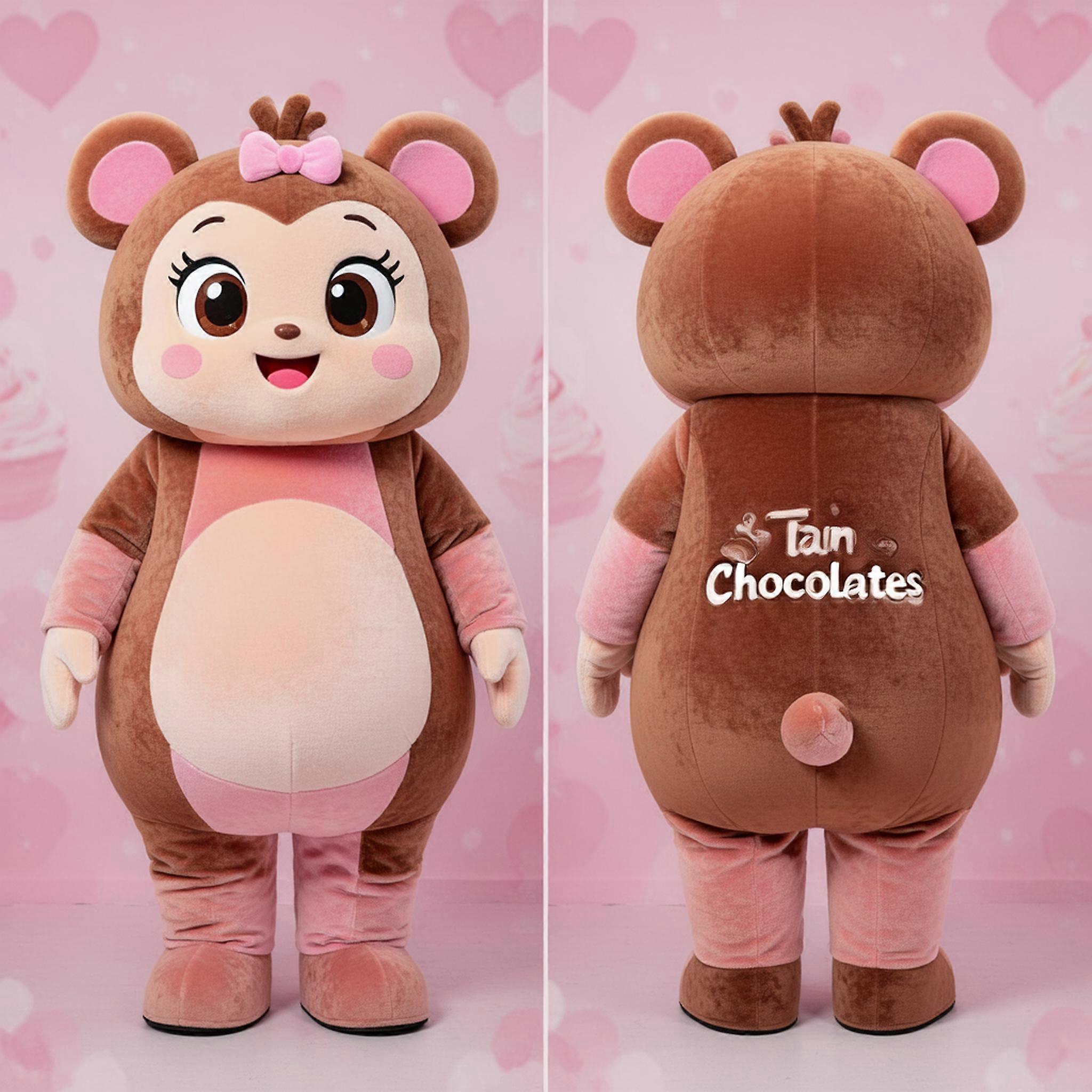 MASTICOT Tan Rounded Chocolates Mascot