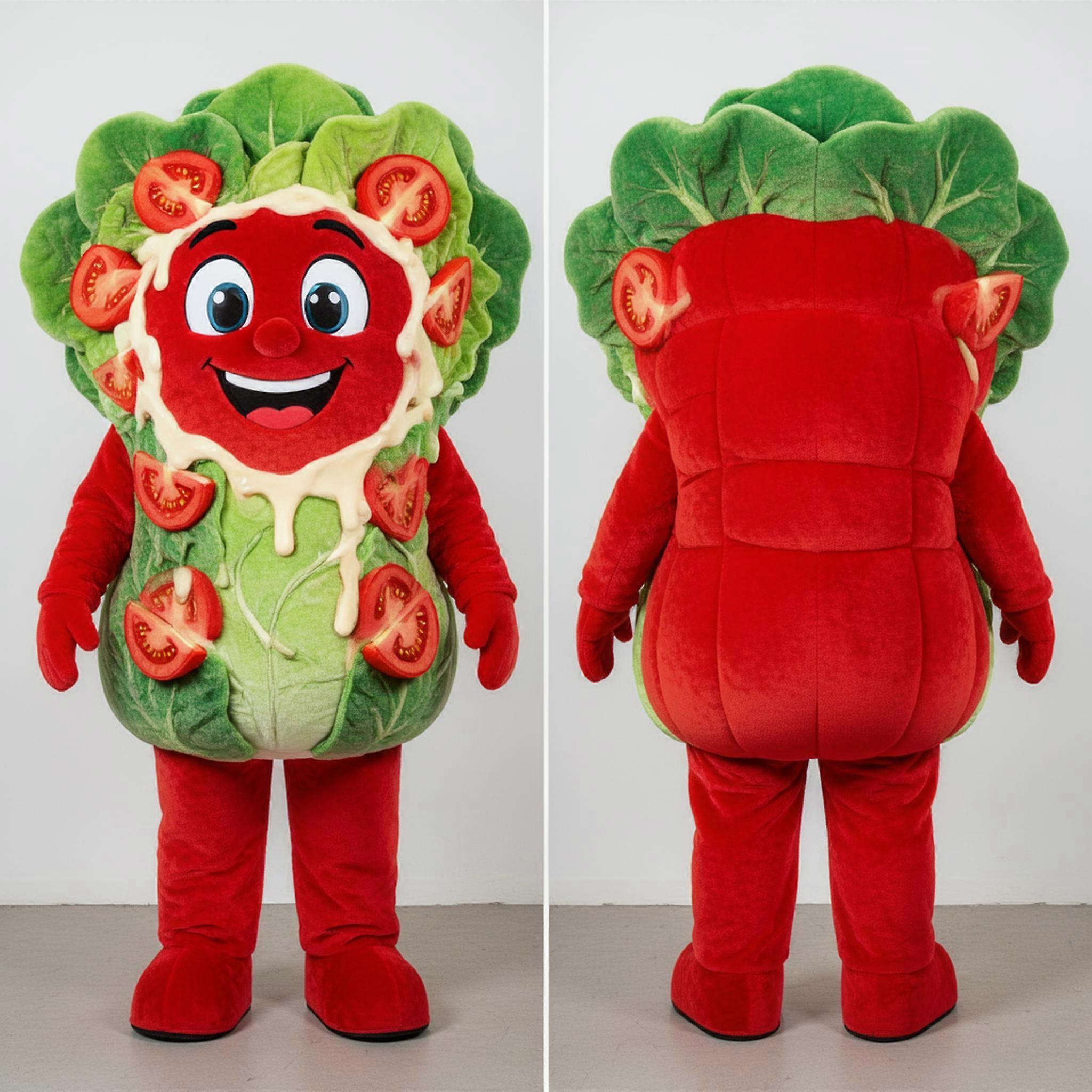 MASTICOT Crisp Red Leafy Caesar Salad Mascot