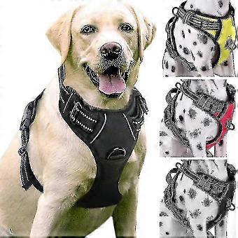 Harnais anti-traction rembourré et réglable pour chiens de grande taille, idéal pour l'entraînement ou les promenades.