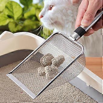 Stainless Steel Cat Litter Scoop, Fine Mesh Large Pet Waste Cleaning Tool