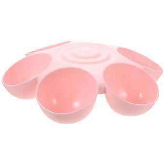 Mehrzweck-Futternapf aus Kunststoff mit rosa Blumenmuster für Haustiere