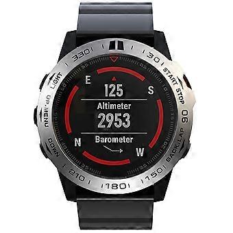 Metal Watch Frame for Watch Protection Silver Compatible with Garmin 5X
