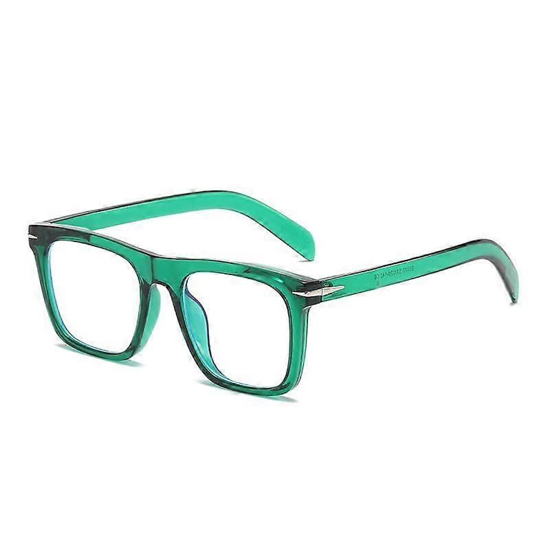 Blue Light Blocking Retro Square Frame Eyewear for Screen Use