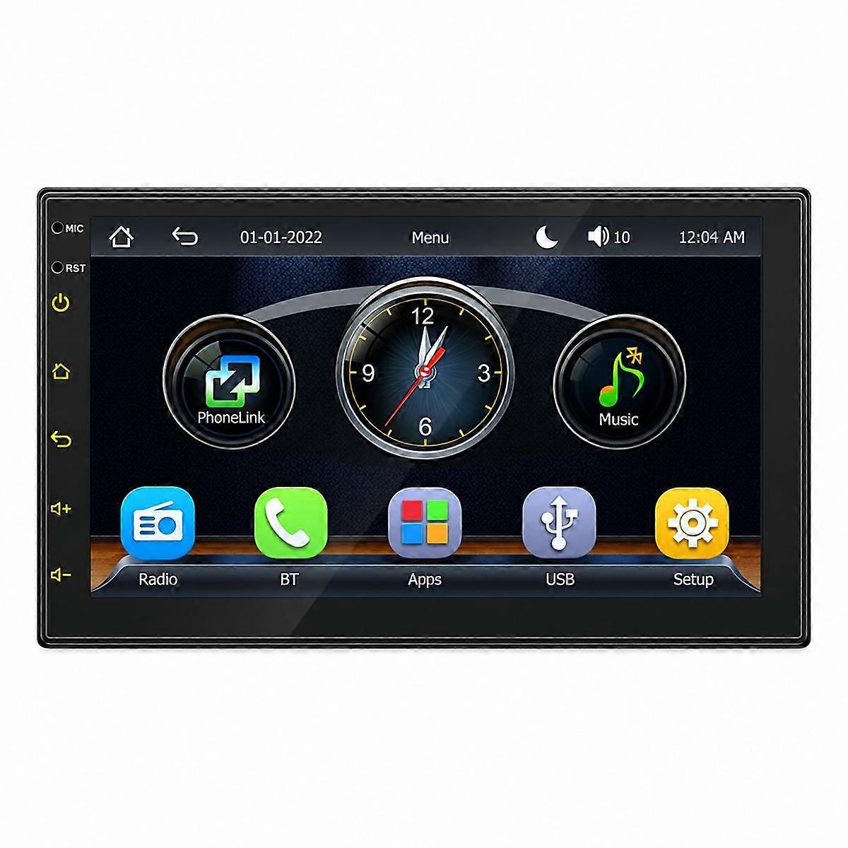 7 inch IPS Double-DIN Car MP5 Player Wireless CarPlay/Android Auto Bluetooth HD Display