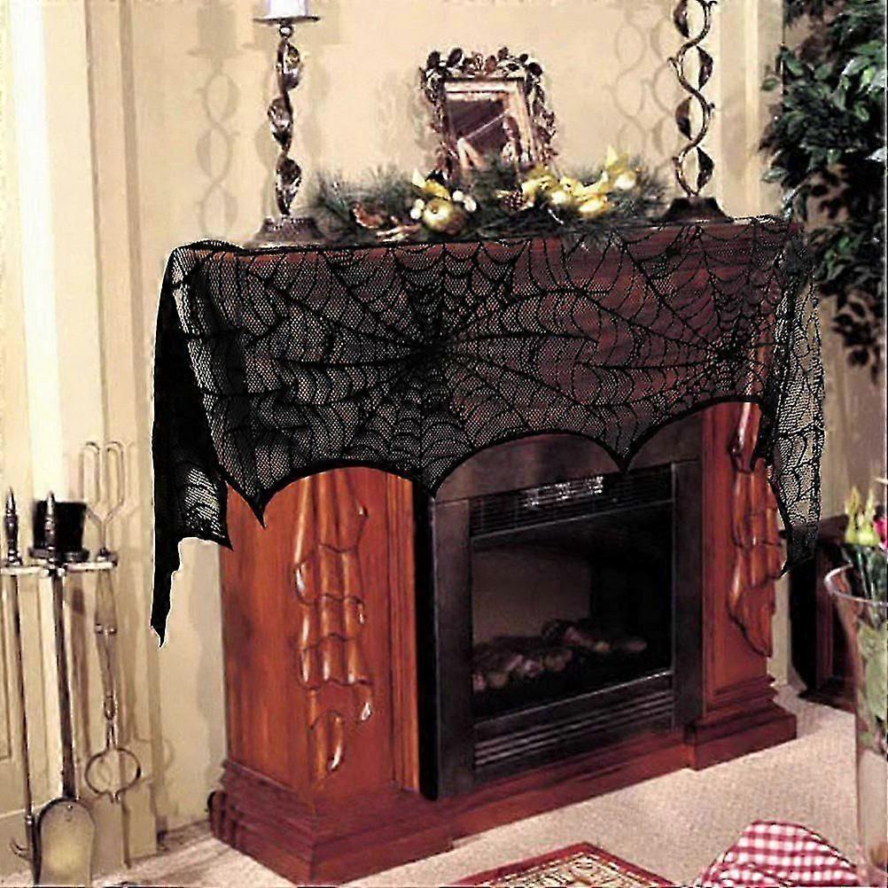 Halloween Tablecloth Bat Spider Web Printed for Table Protection