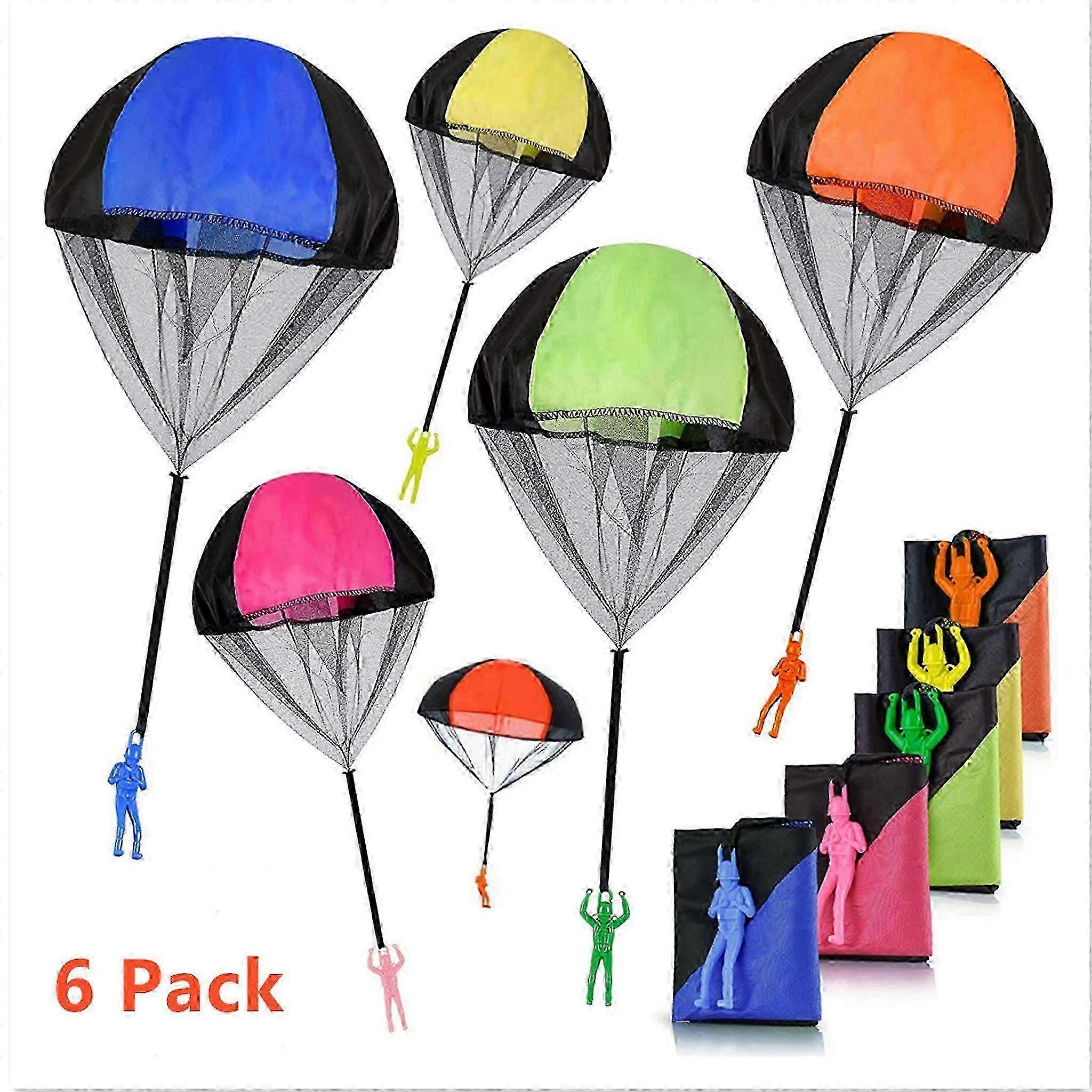 6-Piece Parachute Toy Set Skydiver
