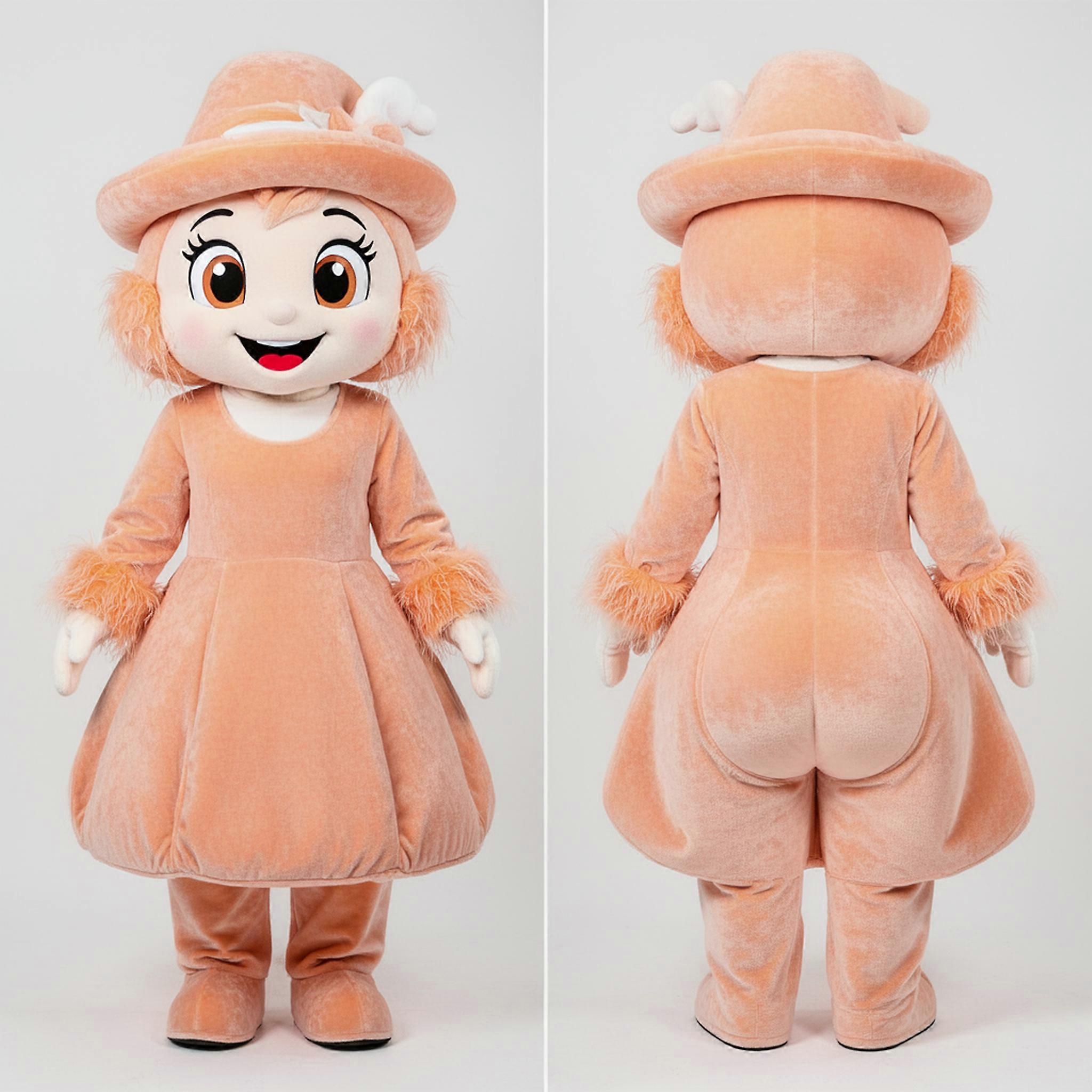 MASTICOT Peach Vibrant Knife Thrower Mascot