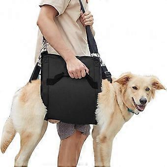 Dog Rehabilitation Support Harness, Adjustable Pet Traction Chest and Back Strap for Outdoor Walking Assistance