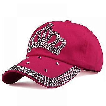 Primavera Y Verano Corona Diamante Gorra de Béisbol Algodón Puro Denim Pato Lengua Gorra Protector Solar Sombrero