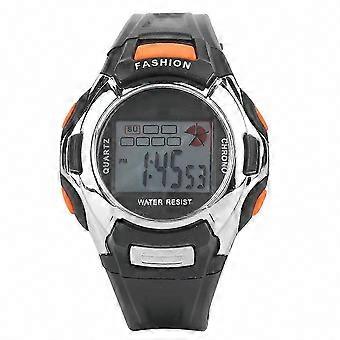 Elektronische Armbanduhren mit Multifunktion und leuchtendem Display für Kinder, Jungen und Mädchen, geeignet für sportliche Aktivitäten (schwarz).