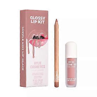 Kylie Cosmetics Glossy Lip Kit, Moisturizing, 0.14fl Oz - Coconut