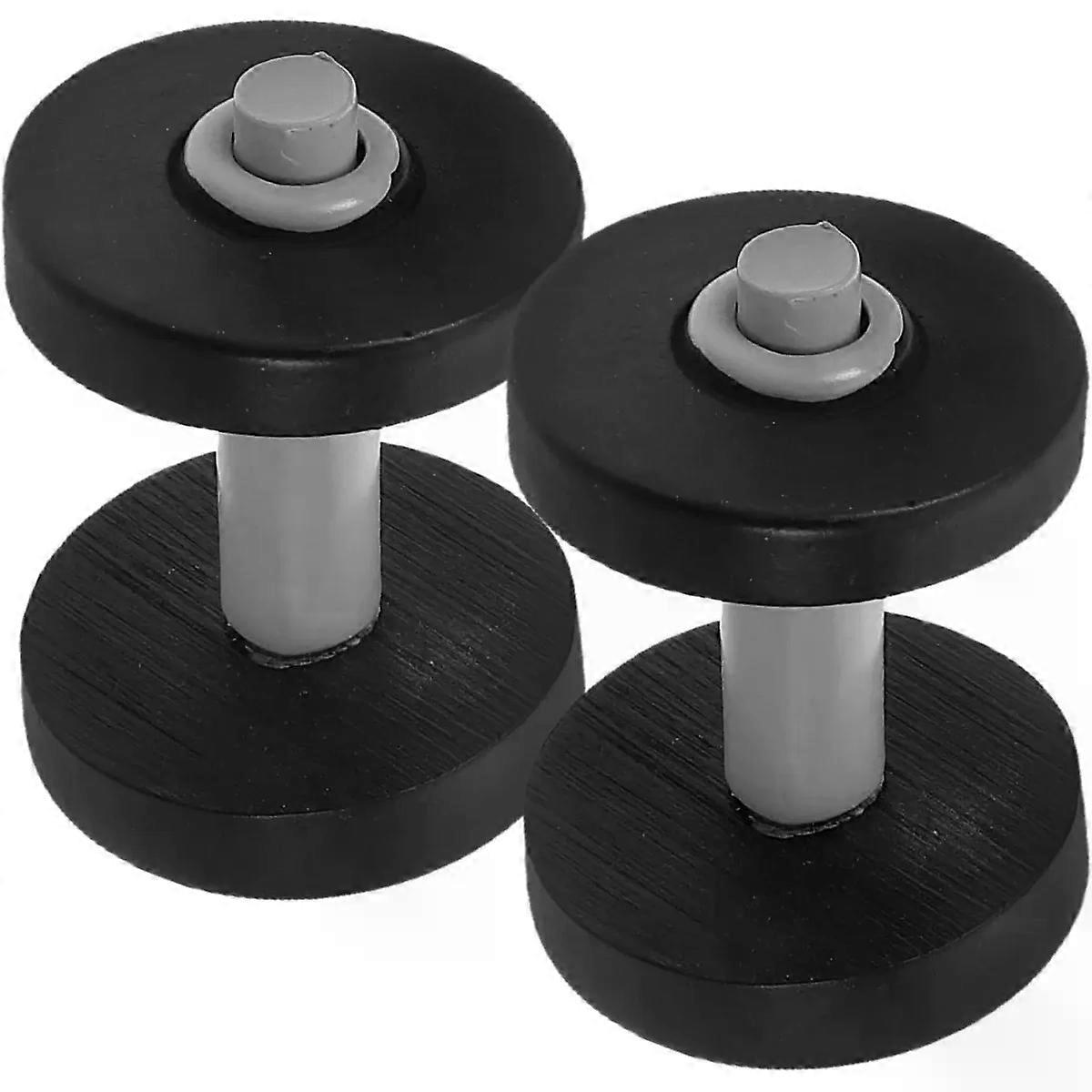 2pcs Mini Dumbbell Model Plastic Decor for Diorama Displays