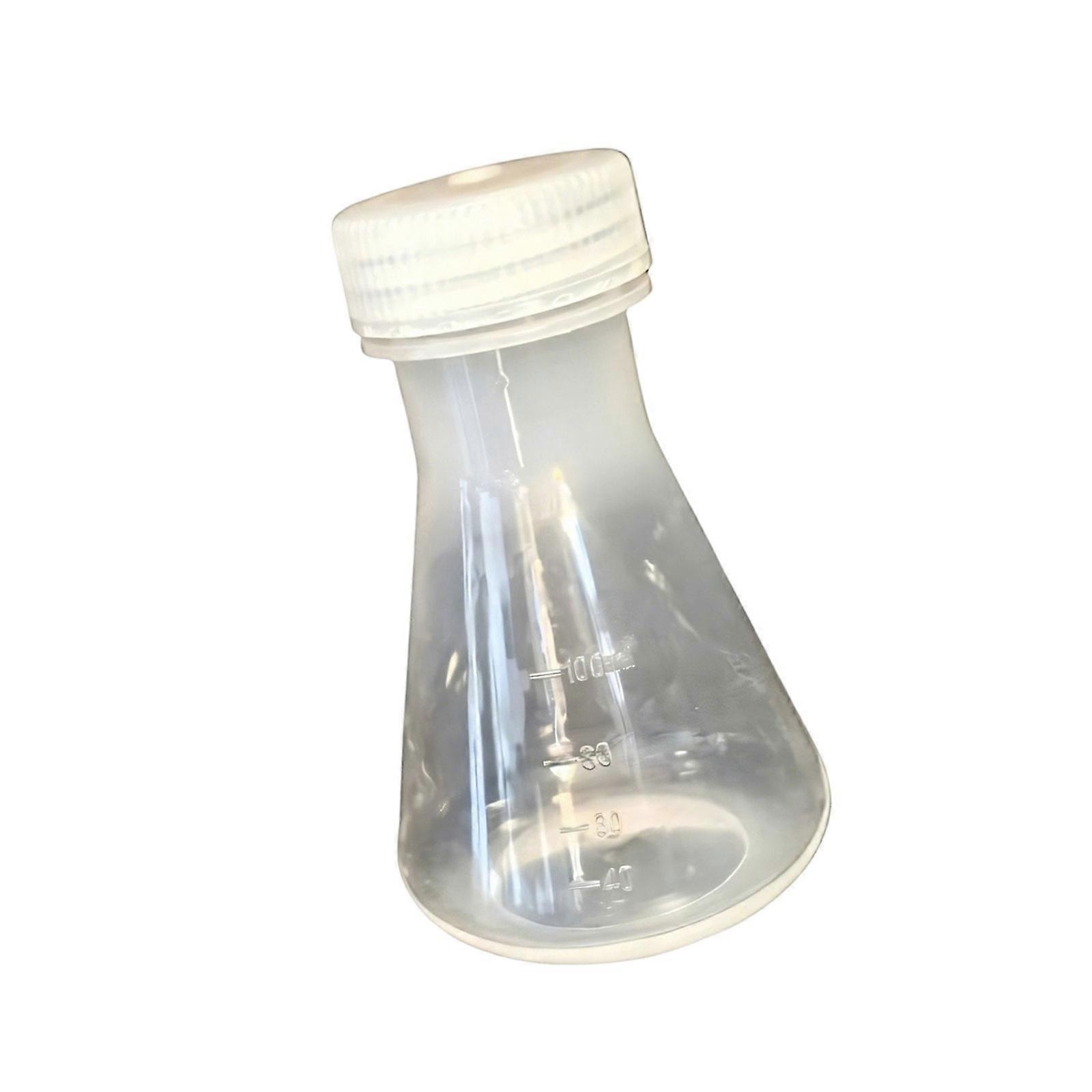 Triangular Shape Clear Plastic Flasks With Leakproof Lid Multipurpose Graduated For Classroom Multicolor Experiment