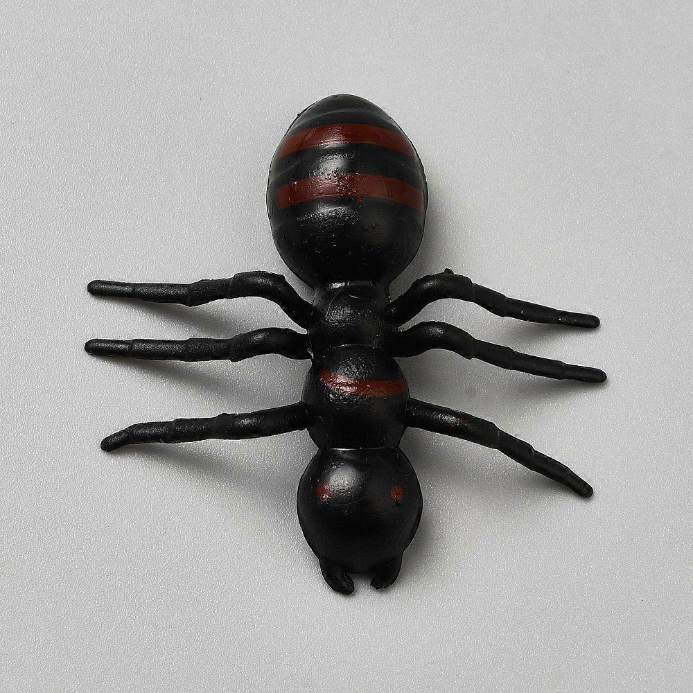 60pcs PVC Simulation Ant Model for Decorations Black 40.5x41.5x10mm
