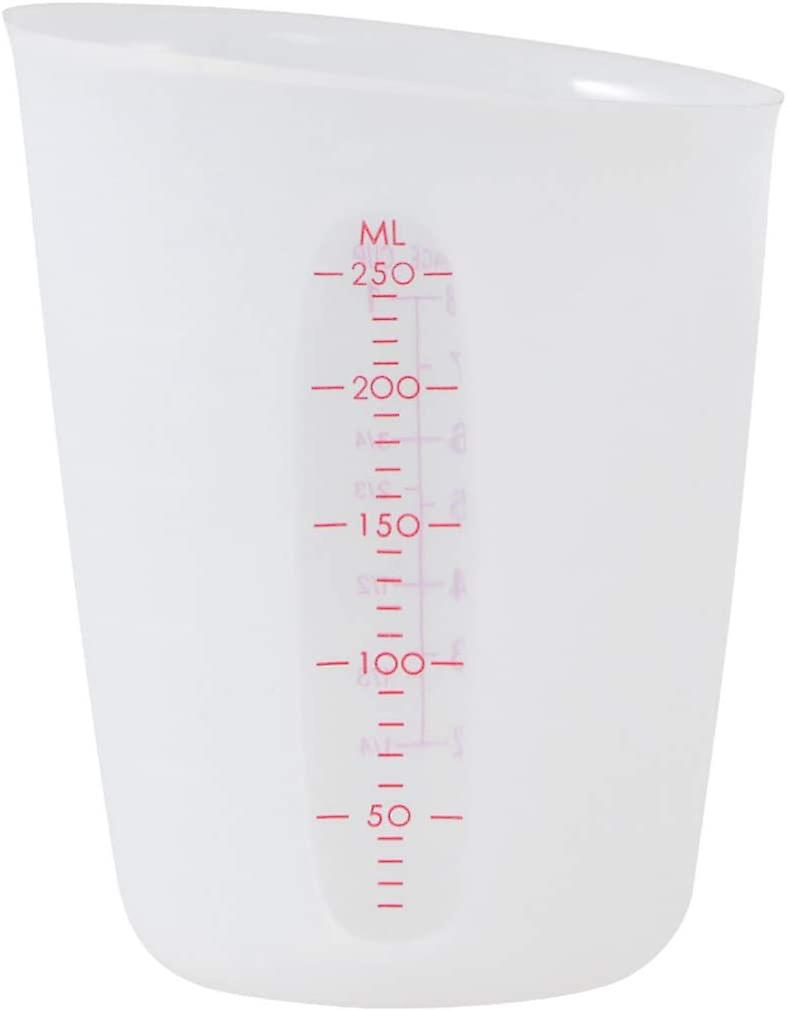 Silicone Measuring Cup Visible Graduated Cups Precise Scale Cups for Epoxy Casting Molds Mixing (250