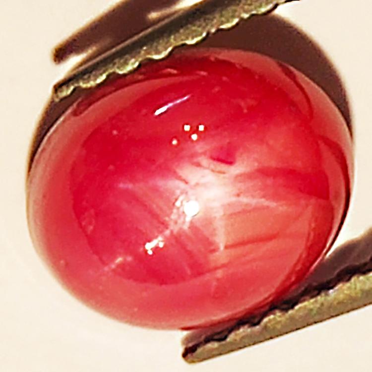 2.35ct Ruby Star Cabochon Oval 7.3x6.0mm awo-9