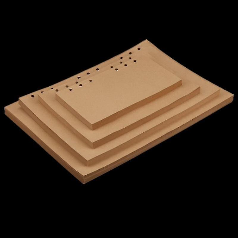 14.2X21cm Blank Kraft Paper Notebook Refill Spiral Binder For Travel Planner Dairy