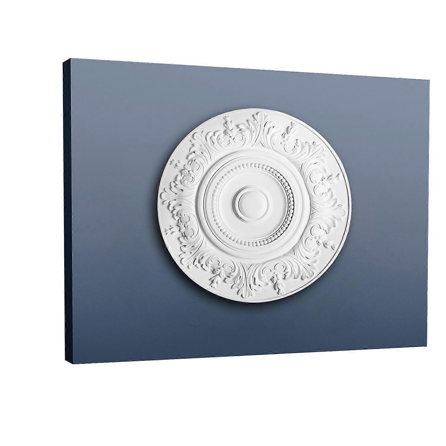 Orac Decor 1 x Ceiling rose R17 LUXXUS white Purotouch® pre-primed lightweight, sturdy, dimensionally stable