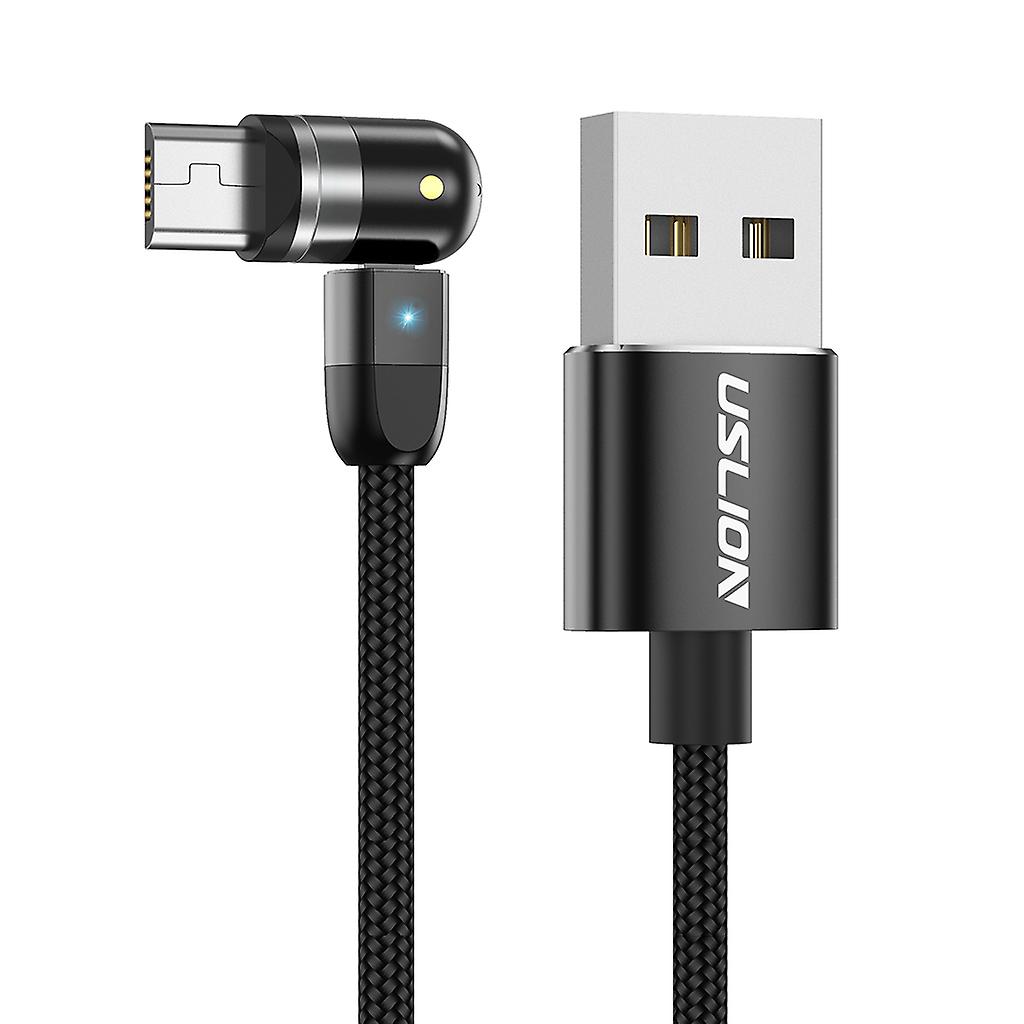 540 Magnetic Charging USB Cable 360  180 black 2m Micro USB