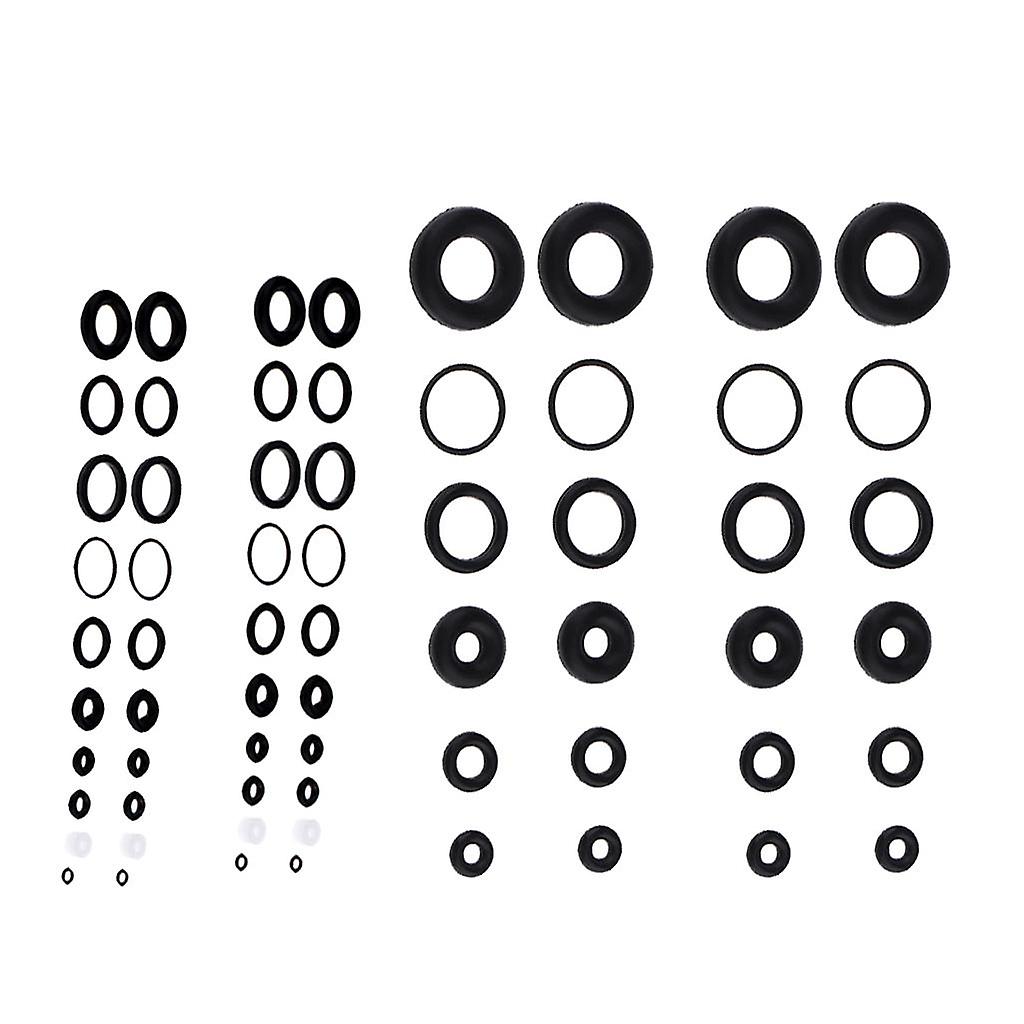 8 Sets Black O-Ring Rubber Seals Suitable for Airbrush Internal Sealing Ring