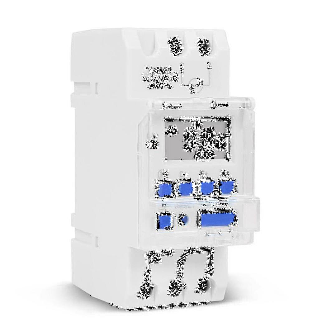 Sinotimer Tm919a-2 Programmable Digital Time Switch Relay Timer Control Ac 220v 16a Din Rail Mount