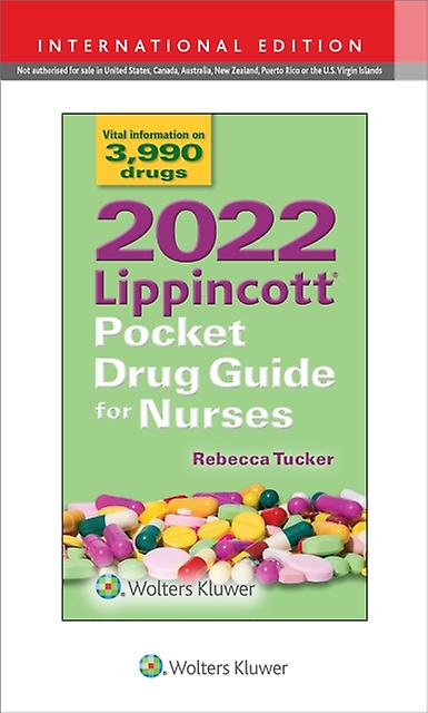 2022 Lippincott Pocket Drug Guide For Nurses by Rebecca Tucker Paperback