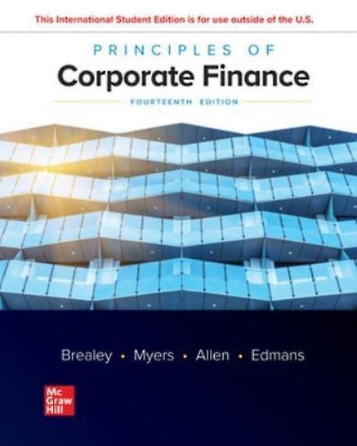 Principles Of Corporate Finance Ise by Alex Edmans Paperback