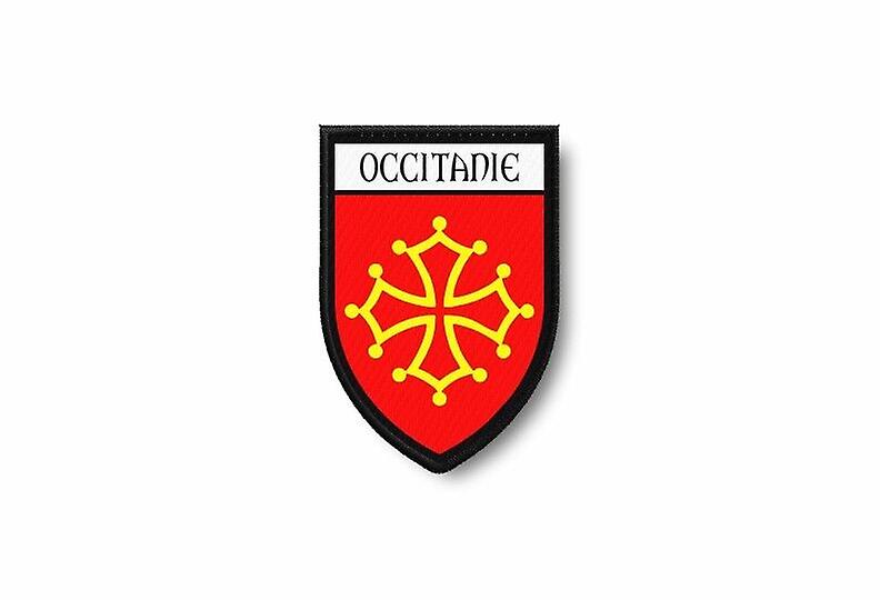 Patch Ecusson Termocollant Edge Brode Flag Prints Occitanie Cross