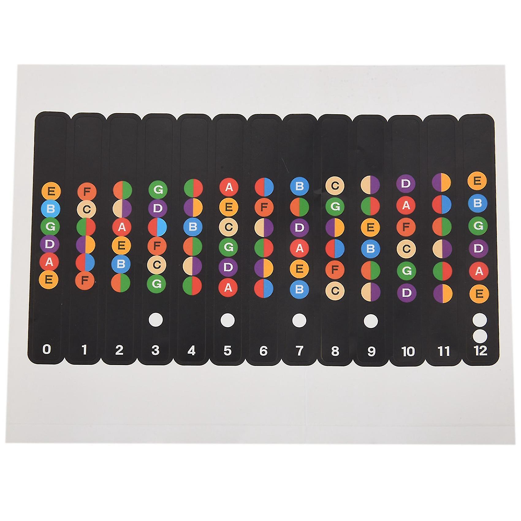 Learning To Play With A Sticker For The Fretboard | Comb Suitable For Electric Guitar, Acoi