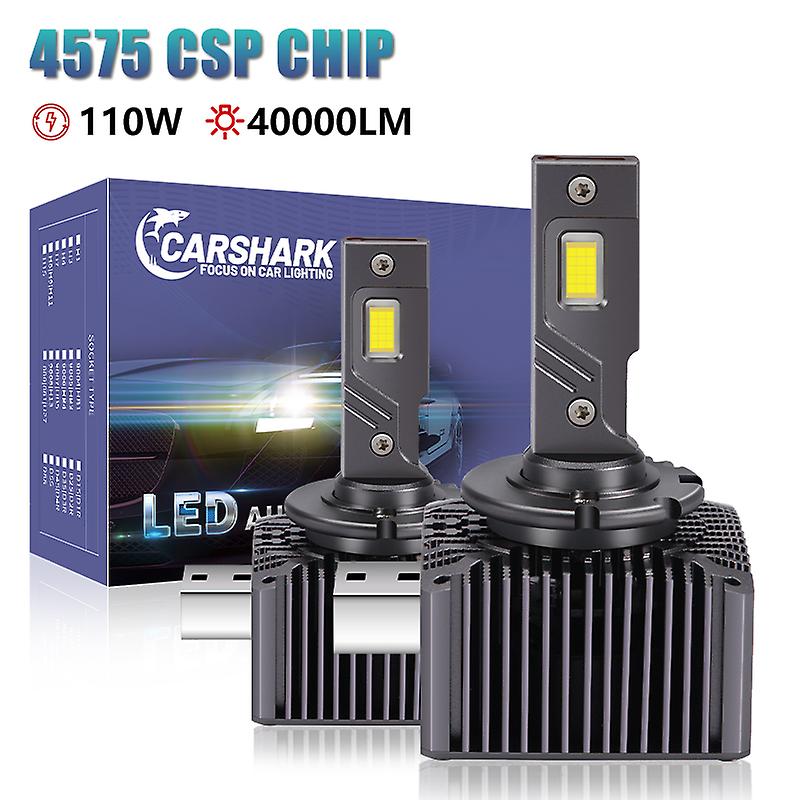 -carshark D1s D3s Led Headlights Laser 40000lm D4s D5s D2s D8s Auto Bulbs Canbus Csp 110w D1r D2r D3r D4r Car Lamp 1:1 Xenon Hid