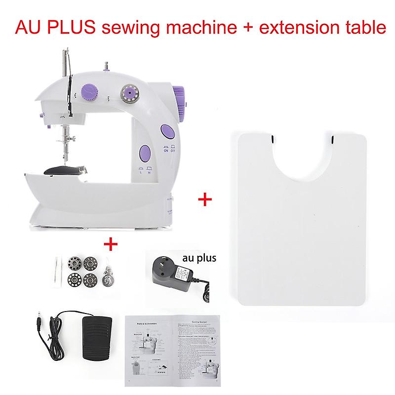 Inne Machine à coudre Mini Portable Ménage Nuit Lumière Pied Pédale Ligne Droite Main Table Deux Fils Kit Électrique