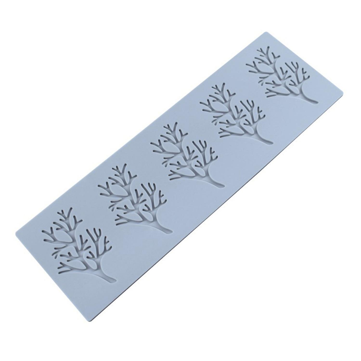 3D Leaf Coral Pattern Baking Mold Easy Demoulding Chocolate Thin Cake Dessert Silicone Baking Mould 