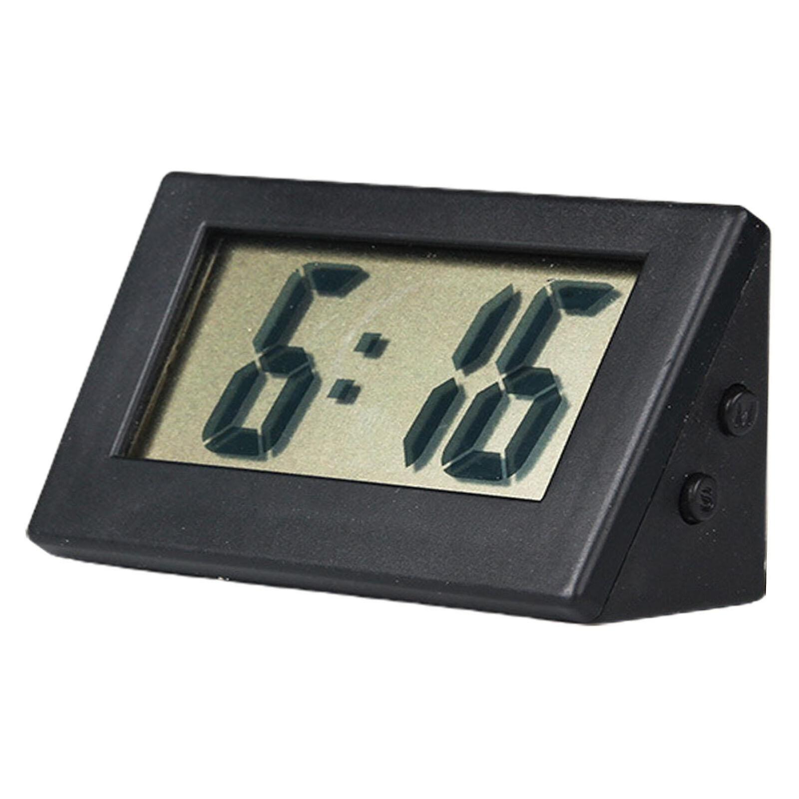 Small Digital Clock No Tick Electric Alarm Desk Clock With Button Battery