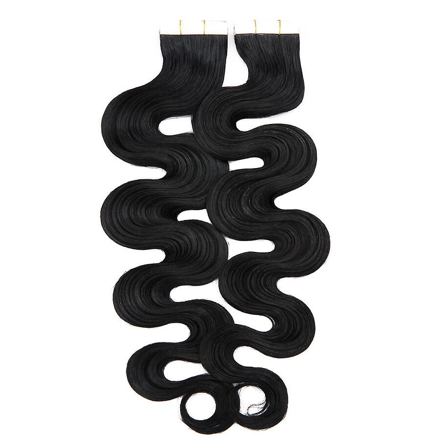 Body Wave Tape In Hair Extensions Real Human Hair | Fruugo UK