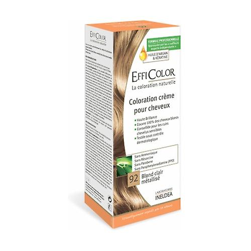 Coloring Cream Efficolor Light Blonde Metallic (Nº92) 1 unit