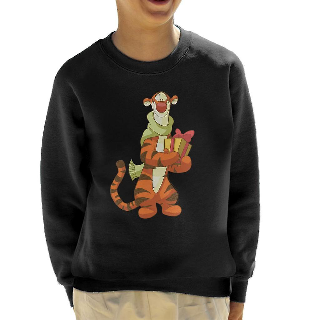 Disney Navidad Tigger Holding Presente Niño's Sudadera