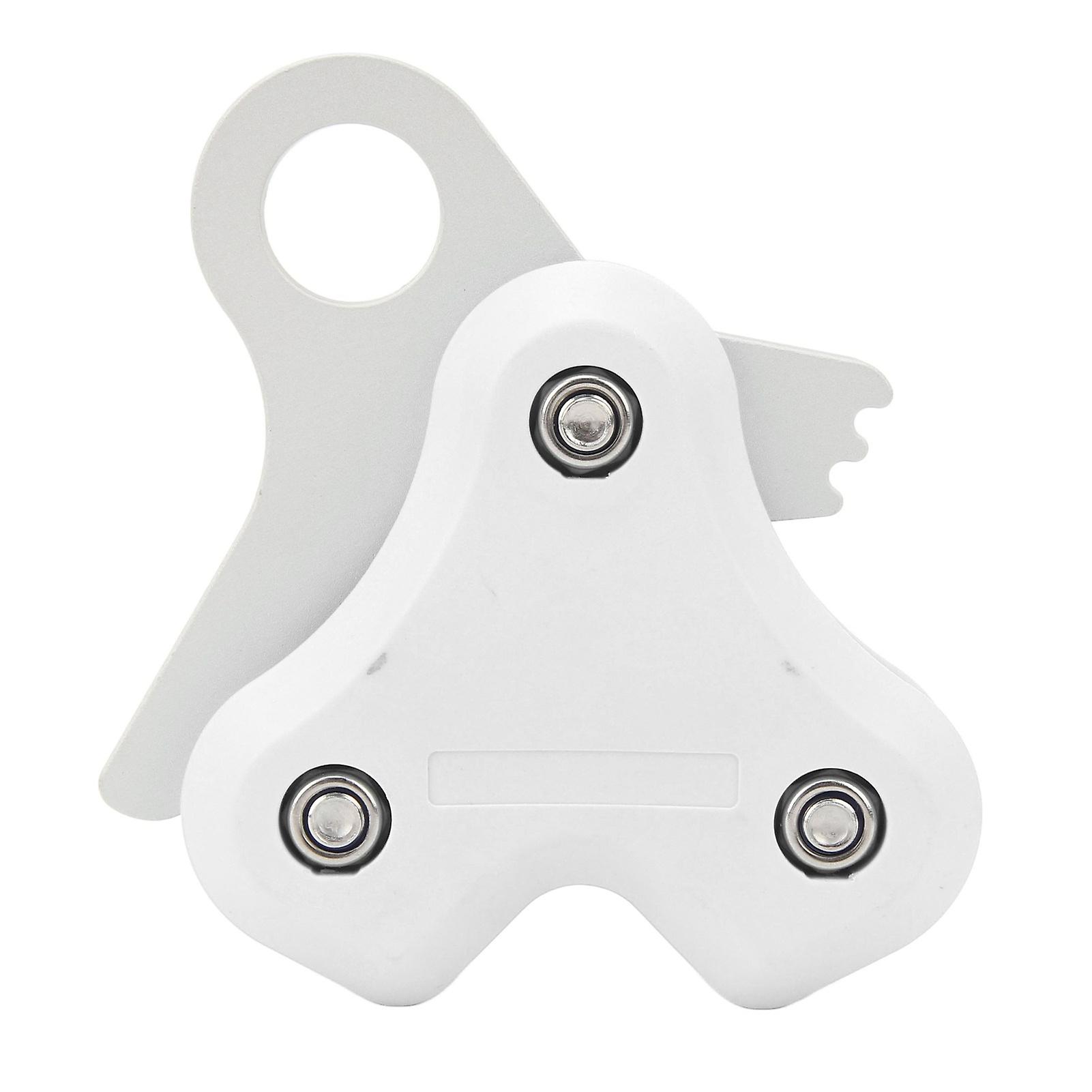 Universal Aluminum Alloy Diving Pulley Rope Retractor 250KG Max Loading Simple Operation High Efficiency Freediving Pulley Rope Reel White