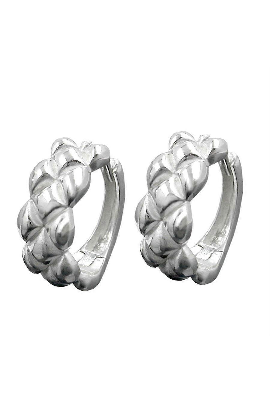 Hoop Earrings Matt/polished Silver 925 - Gl91475