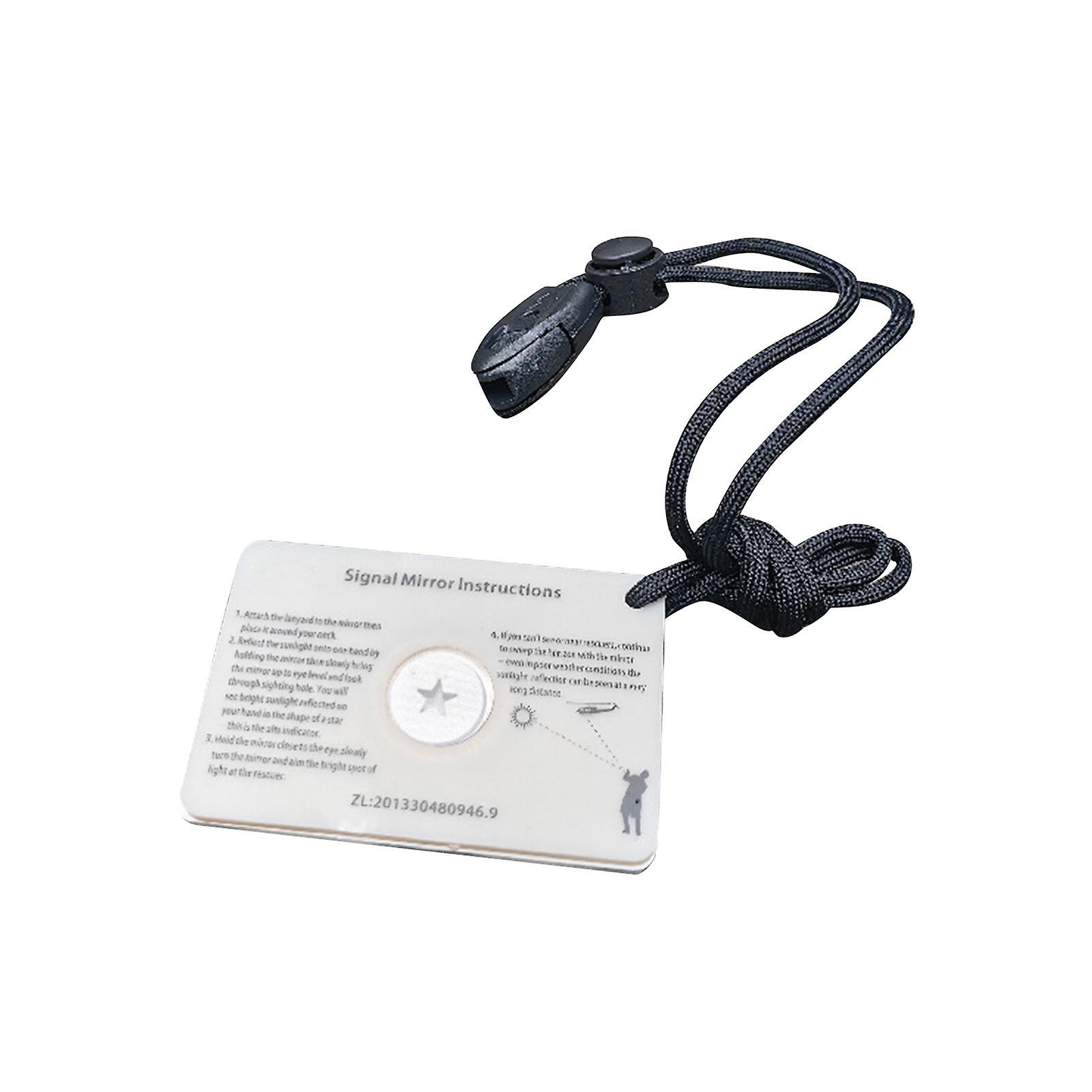 Reflective Mirror Survival Signal Mirror Compact Survival Portable